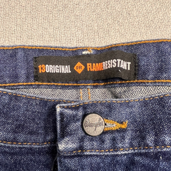 Wrangler FR Jeans Mens 36x30 Blue Denim Flame Resistant Workwear FR13MWZ - Picture 3 of 9